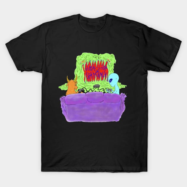 Couch Co-Op! T-Shirt by VulgarDisplayofGaming